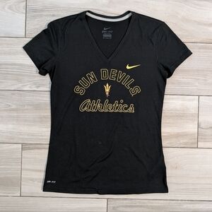 Nike Dri-fit Sun Devils Athletics V Neck Tee